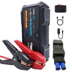 COSSIFTW Upgraded Peak Current 3000A Super Safe Car Jump Starter (up to 12.8L Gas or 10L Diesel)Fast Charging Auto Battery Booster Power Pack for car, truck, motorcycle, boat, RV or tractor and so on