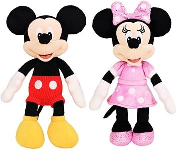 Disney Junior Mickey Mouse and Minnie Mouse Beanbag Plushie 2-Pack Stuffed Animals