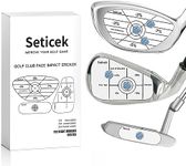 Seticek Professional Golf Impact Tape 150 Pc ｜Self-Teaching Sweet Spot and Consistency Analysis ｜ Improve Golf Swing Accuracy and Distance