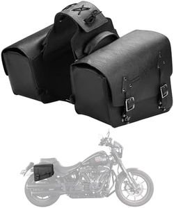 KEMIMOTO Motorcycle Saddlebags PU Leather Side Bags
