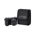 KIWIFOTOS Camera Bag with Strap, Camera Carrying Case for Fujifilm Fuji X100VI X100V X100F Sony A6700 A6600 A6000 A6100 Ricoh GR III Canon EOS M5+EF Compact Camera Bags Black