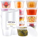 240-Pack 16 oz Meal Prep Containers