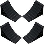 AB Tools 4 Pack Safety Wheel Chocks Blocks Car Trailer Caravan Horsebox Wedge