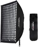 AMBITFUL 23.6 * 35.4 inch / 60x 90 cm Bowens Mount Square Softbox Quick Installation Softbox + Honeycomb Grid for Studio Strobe Outdoor Photography