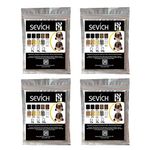Sevich Hair Building Fiber Refill Bag (Black), Powder Based fibers | Natural Hair Thickening Fibre for Thin Hair Men & Women | Cover bald spot, 25gm (Pack of 4)