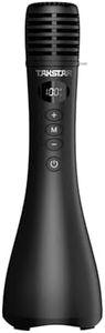 TAKSTAR 2 in 1 Bluetooth Wireless Microphone & Voice Amplifier, Portable Handheld Mic Speaker for Karaoke, Meeting, Outdoors, Speech, Party DA10 (Black)