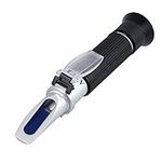 Salinity Refractometer for Seawater and Marine Fishkeeping Aquarium, Saltwater Tester Hydrometer, Dual Sacle 0-100ppt & 1.000-1.070 Specific Gravity with ATC Automatic Temperature Compensation