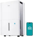 Midea 1,500 Sq. Ft. Energy Star Certified Dehumidifier With Reusable Air Filter 22 Pint - Ideal For Basements, Large & Medium Sized Rooms, And Bathrooms (White)