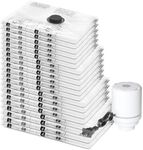 20 Pack Vacuum Storage Bags with El