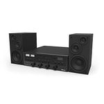 innovative Technology Classic Retro Bluetooth Stereo System with CD Player, FM Radio, Aux-in, and Headphone Jack, All Black (ITCDS-5000-Black)