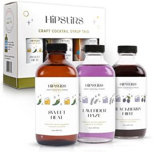 HipStirs Summer Cocktail Syrup Trio | Sweet Heat, Lavender Haze, Blackberry Mint | Craft Drink Mixers for Cocktails & Mocktails | Small Batch, Natural Ingredients (3 Pack, 8oz Bottles)