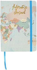 Cuaderno My Travels Adventure de tapa dura, tamaño A5, con diseño de mapa