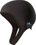 NeoSport Wetsuits Premium Neoprene 2.5mm Sport Cap, Black, Medium - Diving, Snorkeling & Wakeboarding, Medium/Black