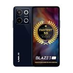 Lava Blaze 3 5G (Glass Blue, 6GB+128GB) | Segment's Fastest 5G Smartphone | Dimensity 6300 Processor | 90Hz Display | 50MP+2MP AI Camera with Vibe Light | 5000 mAh | Glass Back|18W Fast Charging