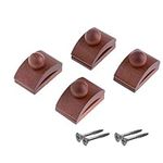 Classy Clamps Wooden Quilt Wall Hangers – 4 Small Clips (Dark) and Screws for Wall Hangings - Tapestry Hangers/Quilt Hangers for Wall hangings - Quilt Clips/Wall Clips for Hanging/Quilt Racks