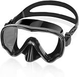 EverSport Swim Goggles Adult with Nose Cover for Women Men No Leak, Clear Wide View Diving Scuba Mask Open Water Pool Swimming Goggles Silicone Shower Goggles Youth Snorkel Junior Nose Goggles, Black