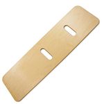 Rehabilitation Advantage Extra Long Durable Bariatric Birch Wood Transfer Board 11/16” Thick x 40” Long with 2 Hand Holes