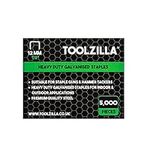 TOOLZILLA Staple gun staples - Pack of 5,000 Toolzilla Galvanized 12mm Staples (Narrow Crown). 12mm Staples for Staple Gun Compatible with Toolzilla Staples and Other Staples.