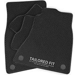 Car Mats to fit Q5 2017+ Diamond Rubber with Black Leatherette Trim [DIAMRUB-2185]