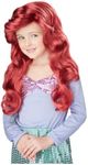 California Costumes Lil Mermaid Wig Standard Maroon