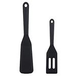 2 Pcs Mini Brownie Serving Spatula Set Silicone Thin Spatula Omelet Spatula Non-Stick Pancake Spatula for Cooking Egg Burgers Pizza Pancakes Steak Omelets Crepes