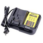 Biswaye 20V MAX Battery Charger DCB112 DCB115 Compatible with Dewalt 12V, 20V and 60V MAX Lithium Battery DCB201 DCB204 DCB606 DCB609 DCB206 DCB203 DCB200 DCB120 DCB127 Power Tool Battery Charger