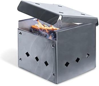 DiamondKingSmoker - Grill Smoker Box, No Propane or Charcoal Needed, Heavy-Duty Stainless Steel Meat Smoker, Small 4 x 4 x 4-inch Smoker Grill Accessory for 64-cubic-inch Barbeque Grill Top