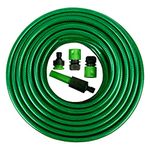 ZENO Reinforced Garden Hose Pipe with Spray Nozzle Fittings, 30M Garden Hose, Wear and Tear Resistant, Leak and Burst Proof, Kink Free, Easy Storage