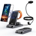 Magnetic Wireless Charger for Samsung, 3 in 1 Mag Safe Charging Station for Samsung Galaxy Z Fold/Flip 7/S26 Ultra/S25, Foldable Charger for Samsung Galaxy Watch Ultra/8, Galaxy Buds