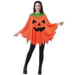 Spooktacular Creations Women Pumpkin Poncho Costume Adult, Pumpkin Costume Set, Halloween Costumes for Women Role Play