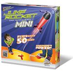 Geospace Jump Rocket Set with Launcher and 3 Foam Rockets for Outdoor Backyard or Beach Play - Great for Young Kids & Soars up to 50 feet (Mini Jump Rocket Set for Boys and Girls)