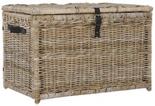 happimess Michael 35" Wicker Storage Trunk, Natural