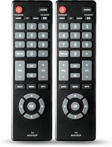 2 Pack NH315UP Remote Control Replacement fit for Sanyo LED LCD TV HDTV TVs