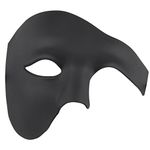 Half Face Masquerade Mask Halloween Costume Phantom Of The Opera Mask for Men and Women