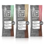 Drink LMNT LMNT Hot Chocolate & Coffee Mixer - Medley (Mint,Chai,and Raspberry) Salt Electrolytes | Hydration Powder Packets No Sugar or Artificial Ingredients Keto Paleo Friendly 30 Sticks