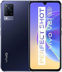 VIVO V21 5G Smartphone, 8 GB e 128 GB, Display AMOLED FHD+ 6.44’’ 90Hz, Tripla Fotocamera da 64 MP, OIS Selfie Notturno da 44MP, Processore MTK Dimensity 800U, Dual Sim Cellulare, Dusk Blue