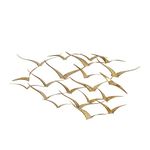 Deco 79 55598 Metal Flocking Birds Decor