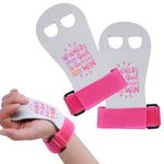 Abeillo Gymnastics Hand Grips for Girls Youth, Athletic Gymnastics Grips Motivation Letter Gloves Gymnastic Bar Palm Protection Sports Accessories for Workout and Exercise (S)