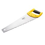 Deli DL6840A 16" Hand Saw 400mm Heavy Duty Pruning Tool with 3 Face Grinding Teeth 65mn Steel Blade & Bi Material ABS Grip Handle Tree Branch Cutter for Professional Garden Wood Work (1Pc, Yellow)