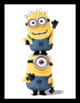 Despicable Me 30 x 40 cm 2 Minions Framed Art Prin