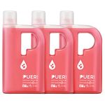 Brand Nourish Puer Puer Natural Liquid Detergent, Advance Care, 1000Ml (Pack Of 3)|Blooming Garden|Labsa & Bleach Free|Eco-Friendly & Non-Toxic|Tough On Stains & Odour, Smells Awesome, Baby Safe