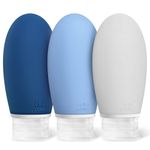 100ml Silicone Travel Bottles for Toiletries, Opret 3 Pack 3.4oz BPA Free Leak Proof Travel Size Bottles Travel Containers TSA Approved for Shampoos Lotion Conditioner Cosmetic