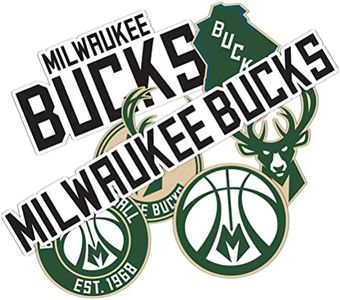 Desert Cactus Milwaukee Bucks NBA Officially Licensed Sticker Vinyl Decal Laptop Water Bottle Car Scrapbook (Type 2)