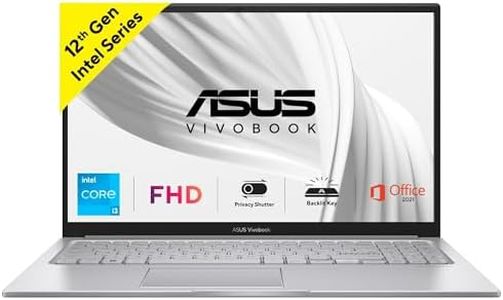 ASUS Vivobook 15, Intel Core i3-1215U, 8GB RAM, 512GB SSD, FHD 16:9 60Hz 250nits, 15.6"/39.6cm, Windows 11 Home, Office 2021, Cool Silver, 1.7KG, X1504ZA-NJ320WS, Intel UHD Graphics, Backlit Laptop