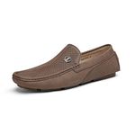 Bruno Marc Men's Penny Loafers Slip on Leather Driving Shoes,Size 9.5,Brown,3251314