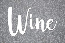 ViaVinyl Home Interior Decal Collection. Many Words and Sayings for Interior Design, Motivation and Wall Art! (Wine, White)