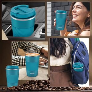 KETIEE Insulated Coffee Mug, 380ml – Blue