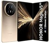 HONOR Magic V5 5G AI Foldable Phone, Sim Free, 8.8mm Folding Screen Smartphone, 5690mAh All-Day Battery, 16GB+512GB, Snapdragon® 8 Elite Mobile Platform, Eye Comfort Display, Dual SIM, Android 15,Gold