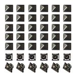 Square Pyramid Studs 8mmx100Pcs Spike Square Studs Rivets Metal Claw Nailhead Rivet Studs Spike Screw Craft Punk Gun Metal for Leather Clothing Bags Jeans Craft for DIY Embellishment