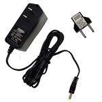 HQRP AC Adapter / Power Supply for Omron HEM-737 / 737 / HEM-739 / 739 / HEM-711 / 711 / HEM-711AC / 711AC / HEM-780N2 / 780N2 Blood Pressure Monitor Adaptateur Secteur Pour Moniteur de Pression Sanguine Replacement plus HQRP Euro Plug Adapter